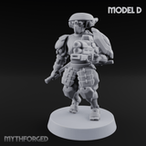 Locked And Loaded Cyber Ninjas D Miniature for Dungeons and Dragons, Pathfinder or other TTRPGs