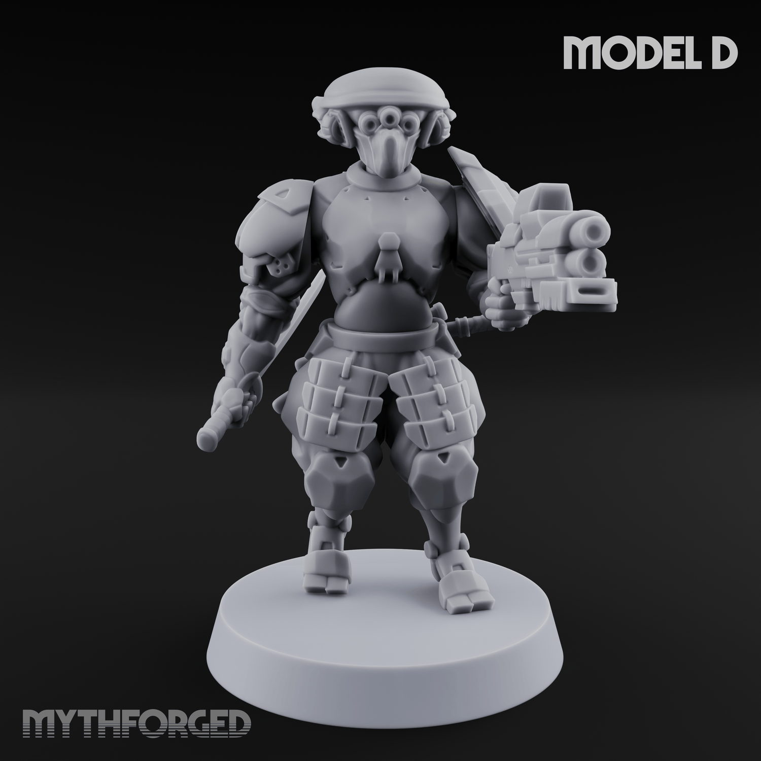Locked And Loaded Cyber Ninjas D Miniature for Dungeons and Dragons, Pathfinder or other TTRPGs
