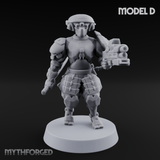 Locked And Loaded Cyber Ninjas D Miniature for Dungeons and Dragons, Pathfinder or other TTRPGs