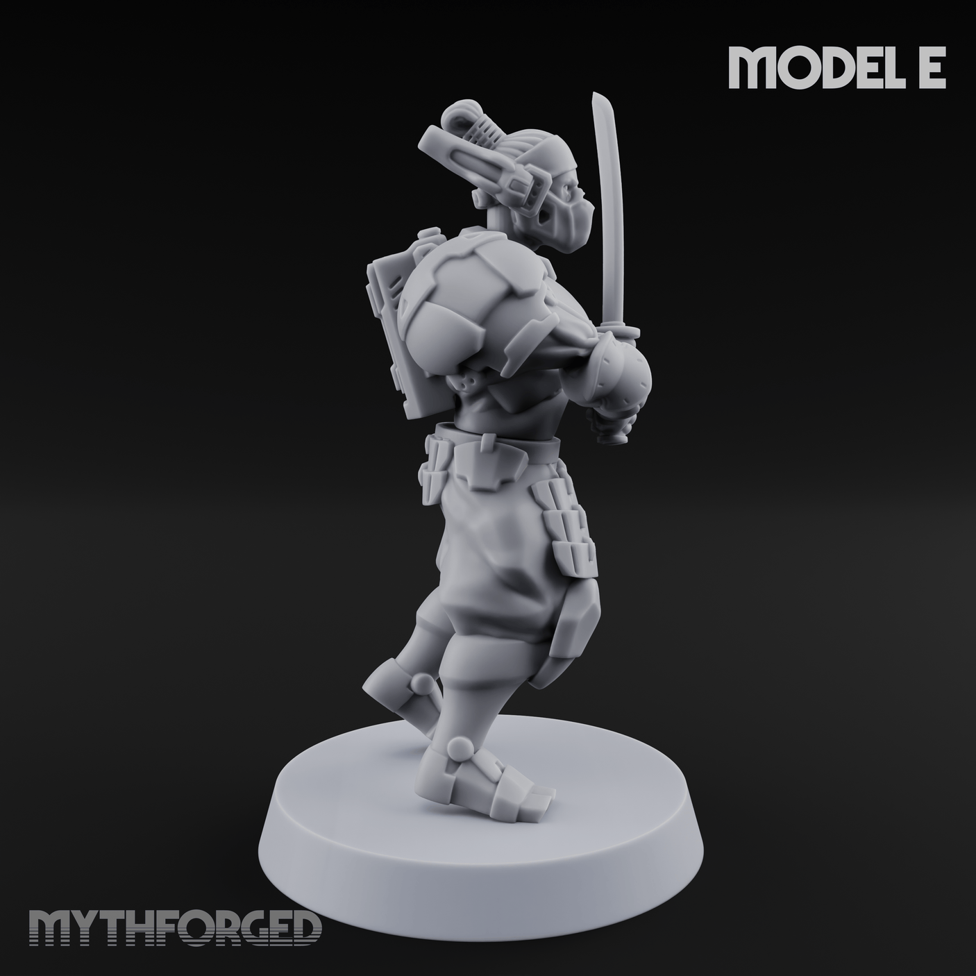 Locked And Loaded Cyber Ninjas E Miniature for Dungeons and Dragons, Pathfinder or other TTRPGs
