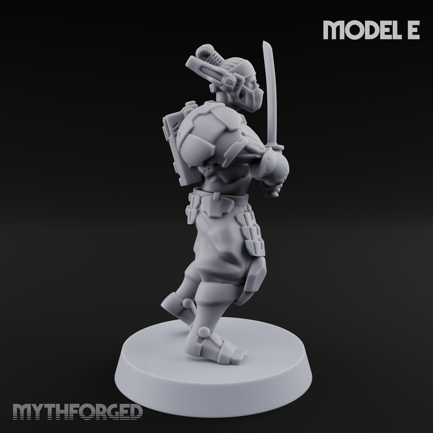 Locked And Loaded Cyber Ninjas E Miniature for Dungeons and Dragons, Pathfinder or other TTRPGs