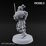 Locked And Loaded Cyber Ninjas E Miniature for Dungeons and Dragons, Pathfinder or other TTRPGs