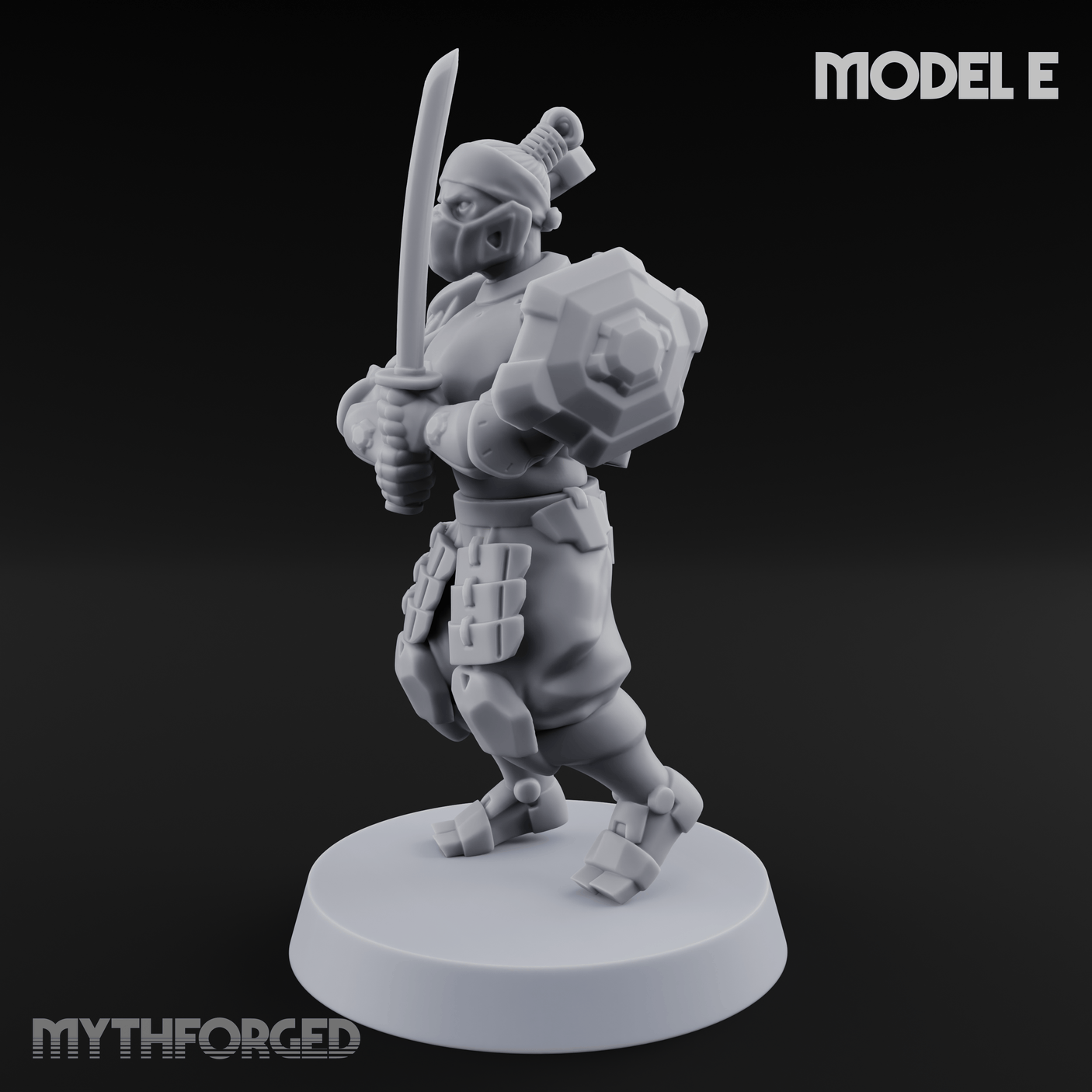 Locked And Loaded Cyber Ninjas E Miniature for Dungeons and Dragons, Pathfinder or other TTRPGs