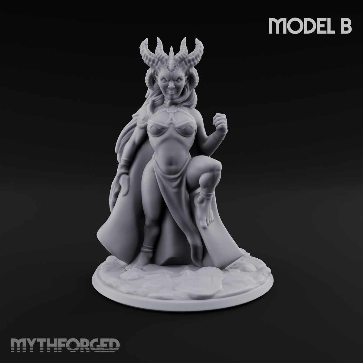 Devilish Footwork Succubus Horned Fiend Dancer with Cape B