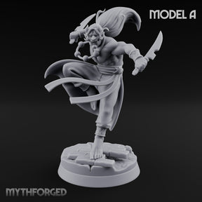 Dagger Dashing Oni Rogue A Miniature for Dungeons and Dragons, Pathfinder or other TTRPGs