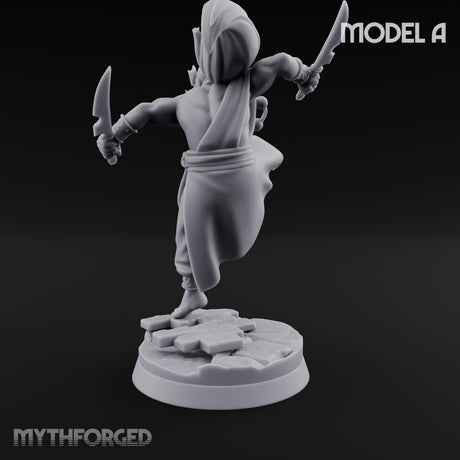 Dagger Dashing Oni Rogue A Miniature for Dungeons and Dragons, Pathfinder or other TTRPGs