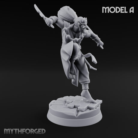 Dagger Dashing Oni Rogues Miniature for Dungeons and Dragons, Pathfinder or other TTRPGs