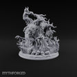 Barking Mad and Burning Treant Flame-Wreathed Demon-Faced Tree