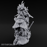 Mounted Wreathed Commanding Demon Warlord Miniature for Dungeons and Dragons, Pathfinder or other TTRPGs