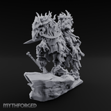Mounted Wreathed Commanding Demon Warlord Miniature for Dungeons and Dragons, Pathfinder or other TTRPGs