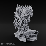 Mounted Wreathed Commanding Demon Warlord Miniature for Dungeons and Dragons, Pathfinder or other TTRPGs