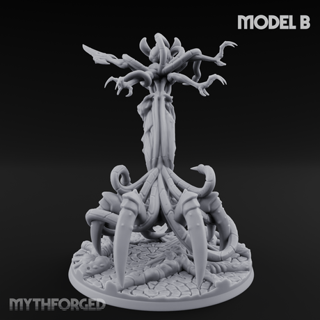 Tendrils Spreading Wide Illithid Matriarchs B Miniature for Dungeons and Dragons, Pathfinder or other TTRPGs