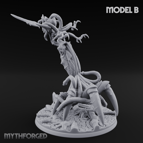 Tendrils Spreading Wide Illithid Matriarchs B Miniature for Dungeons and Dragons, Pathfinder or other TTRPGs