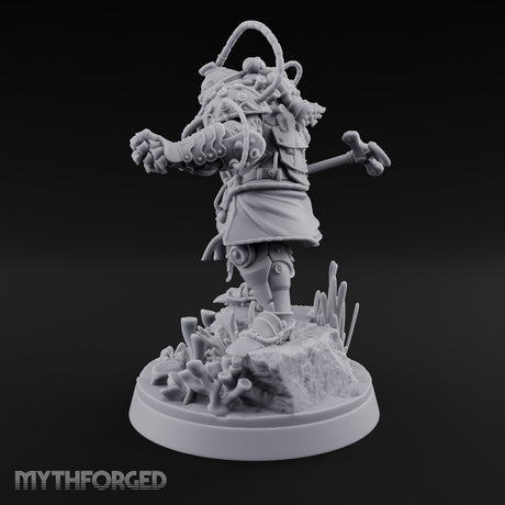 Hoses Looping Overhead Human Deep Sea Diver Warrior