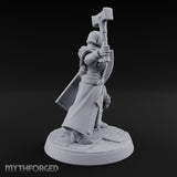 Pray Loud, Swing Louder Human Female Armoured Nun A — Bare Head