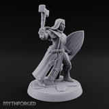 Pray Loud, Swing Louder Human Female Armoured Nun A — Hooded