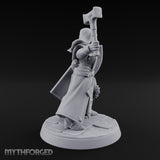 Pray Loud, Swing Louder Human Female Armoured Nun A — Hooded