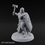 Pray Loud, Swing Louder Human Female Armoured Nun A — Hooded