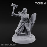 Pray Loud, Swing Louder Human Female Armoured Nun A — Hooded