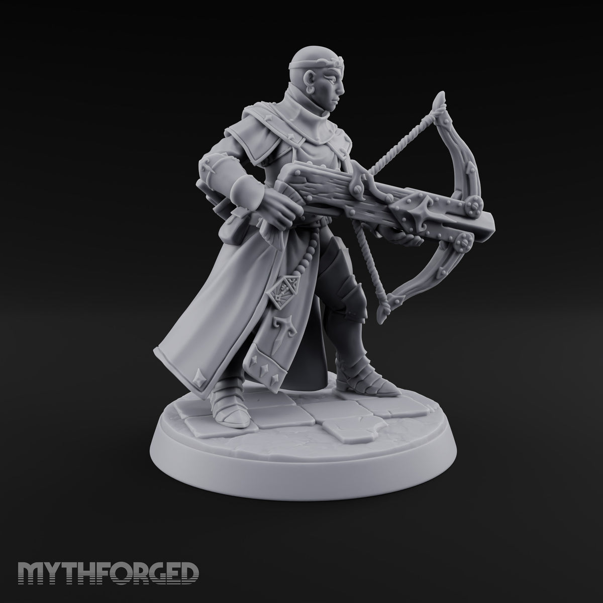 Pray, Then Aim Human Female Hooded Crossbow Arbalist A — Bare Head · Arbalest