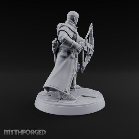 Pray, Then Aim Human Female Hooded Crossbow Arbalist A — Bare Head · Arbalest