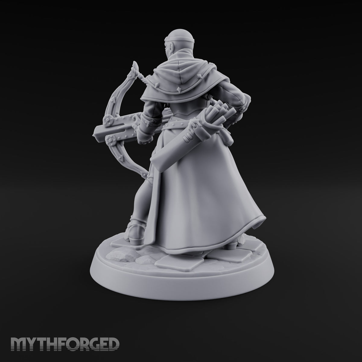 Pray, Then Aim Human Female Hooded Crossbow Arbalist A — Bare Head · Arbalest