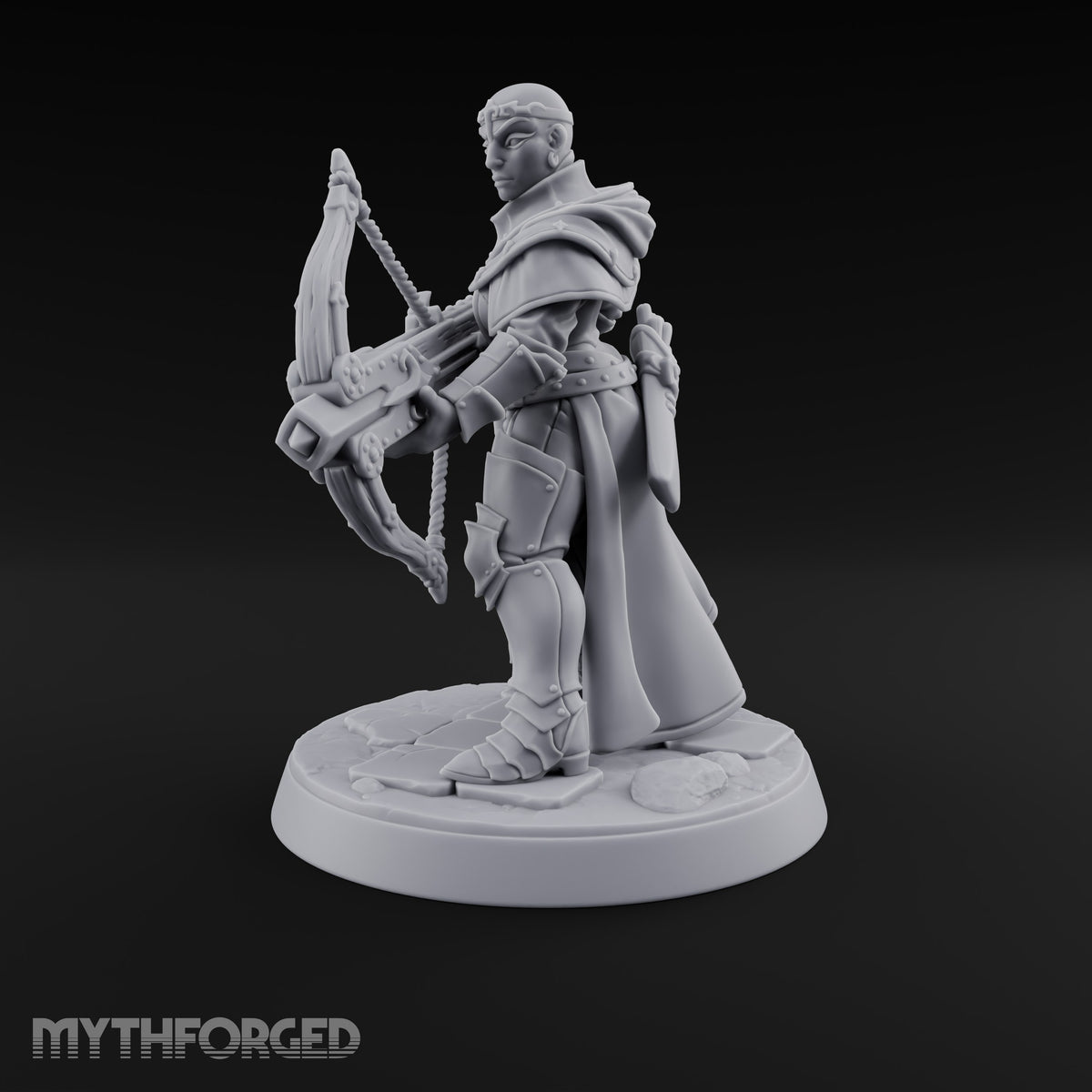 Pray, Then Aim Human Female Hooded Crossbow Arbalist A — Bare Head · Arbalest