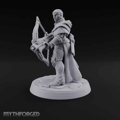 Pray, Then Aim Human Female Hooded Crossbow Arbalist A — Bare Head · Arbalest