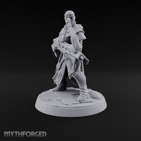 Pray, Then Aim Human Female Hooded Crossbow Arbalist A — Bare Head · Arbalest