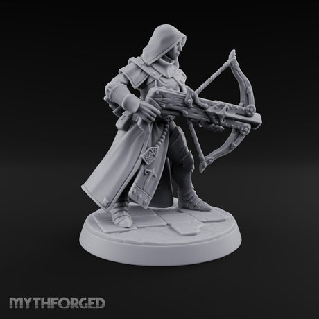 Pray, Then Aim Human Female Hooded Crossbow Arbalists — A · Hooded · Arbalest + Arbalest