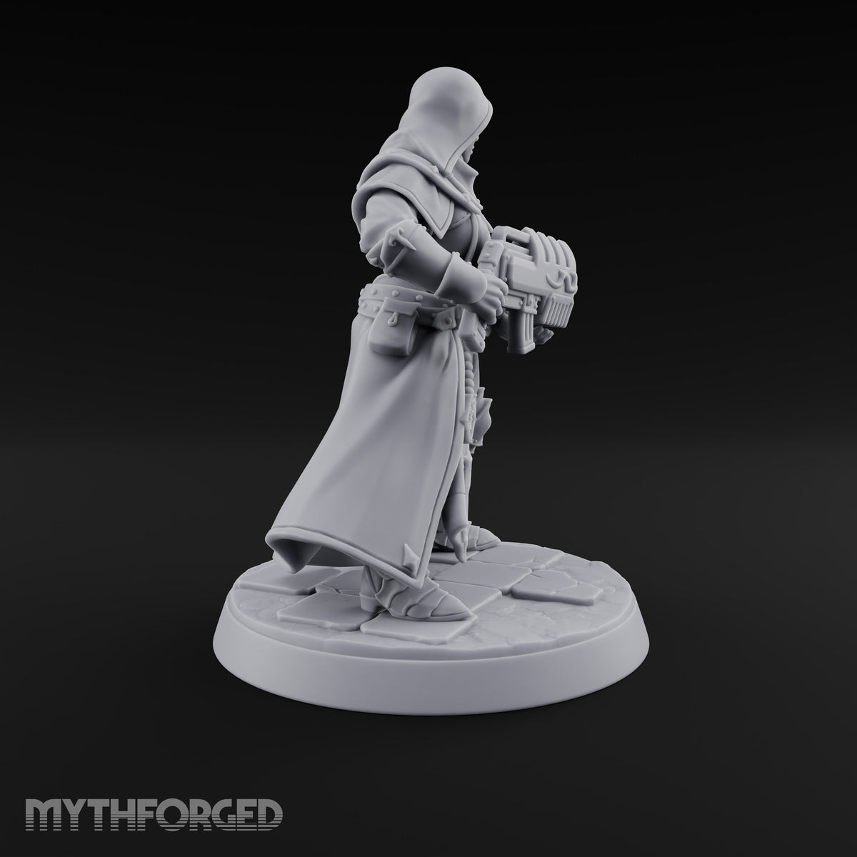 Pray, Then Aim Human Female Hooded Crossbow Arbalist A — Hooded · Gun