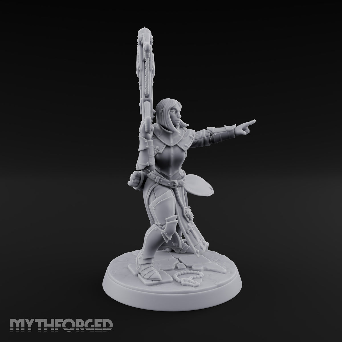 Pray, Then Aim Human Female Hooded Crossbow Arbalist B — Bare Head · Arbalest