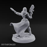 Pray, Then Aim Human Female Hooded Crossbow Arbalist B — Bare Head · Pistols