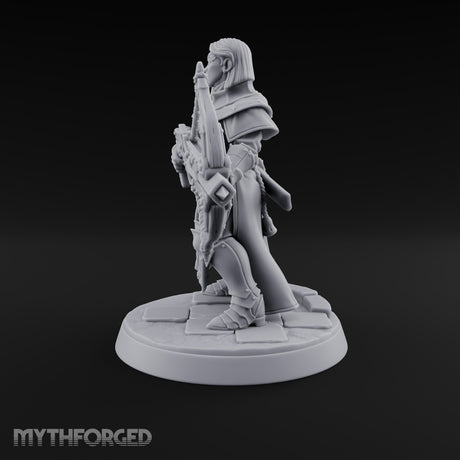 Pray, Then Aim Human Female Hooded Crossbow Arbalist C — Bare Head · Arbalest