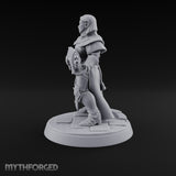 Pray, Then Aim Human Female Hooded Crossbow Arbalist C — Bare Head · Gun