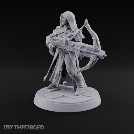 Pray, Then Aim Human Female Hooded Crossbow Arbalist C — Hooded · Arbalest