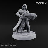 Pray, Then Aim Human Female Hooded Crossbow Arbalist C — Hooded · Gun