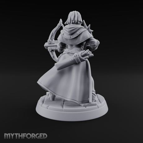 Pray, Then Aim Human Female Hooded Crossbow Arbalist D — Bare Head · Arbalest