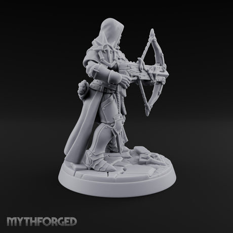 Pray, Then Aim Human Female Hooded Crossbow Arbalist D — Hooded · Arbalest