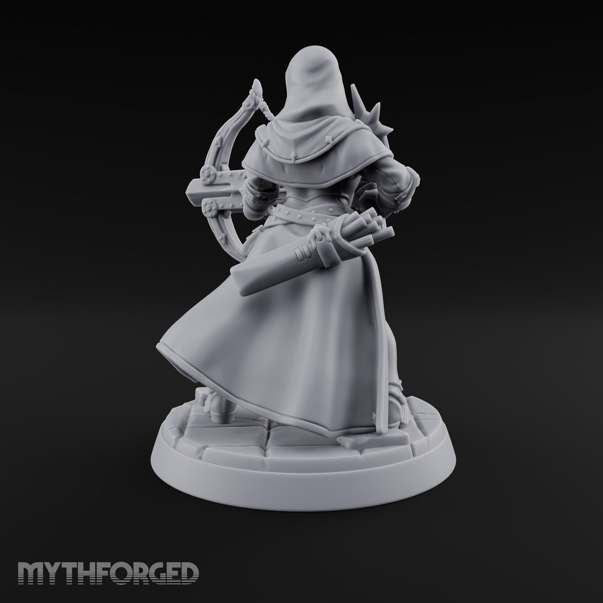 Pray, Then Aim Human Female Hooded Crossbow Arbalist D — Hooded · Arbalest