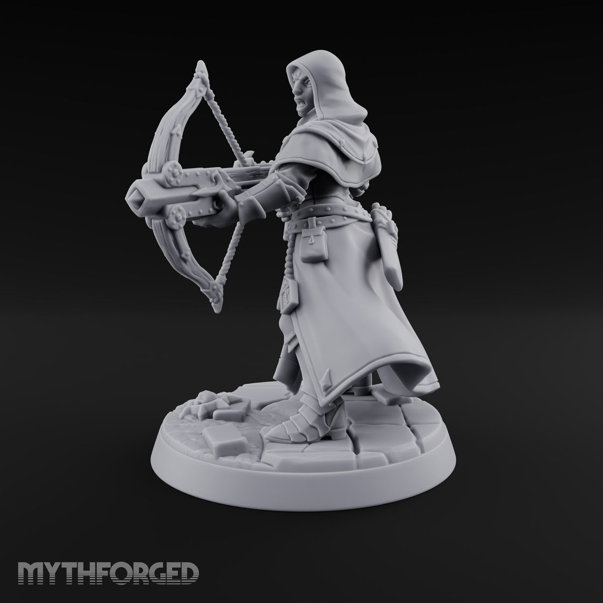 Pray, Then Aim Human Female Hooded Crossbow Arbalist D — Hooded · Arbalest