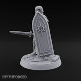 Pray Loud, Swing Louder Human Female Armoured Nun B — Bare Head