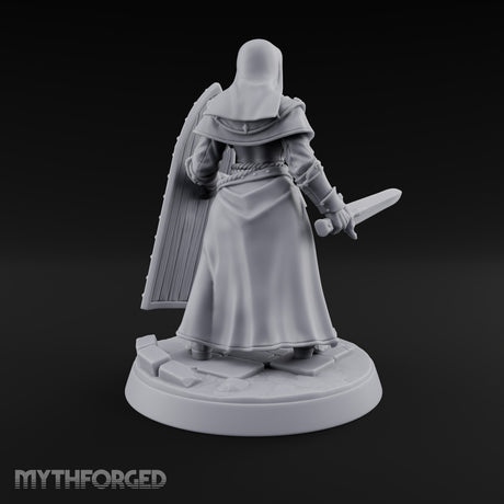Pray Loud, Swing Louder Human Female Armoured Nun B — Hooded