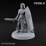 Pray Loud, Swing Louder Human Female Armoured Nuns — B · Hooded