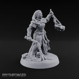 Pray Loud, Swing Louder Human Female Armoured Nuns — C · Bare Head