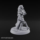 Pray Loud, Swing Louder Human Female Armoured Nun C — Bare Head