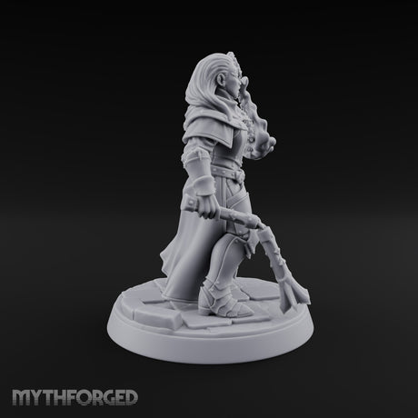 Pray Loud, Swing Louder Human Female Armoured Nun C — Bare Head