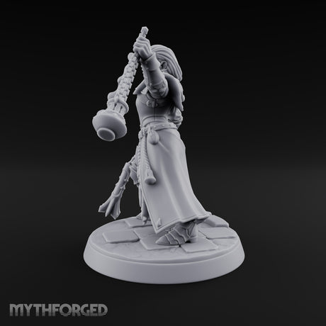 Pray Loud, Swing Louder Human Female Armoured Nun C — Bare Head