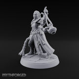Pray Loud, Swing Louder Human Female Armoured Nun C — Bare Head
