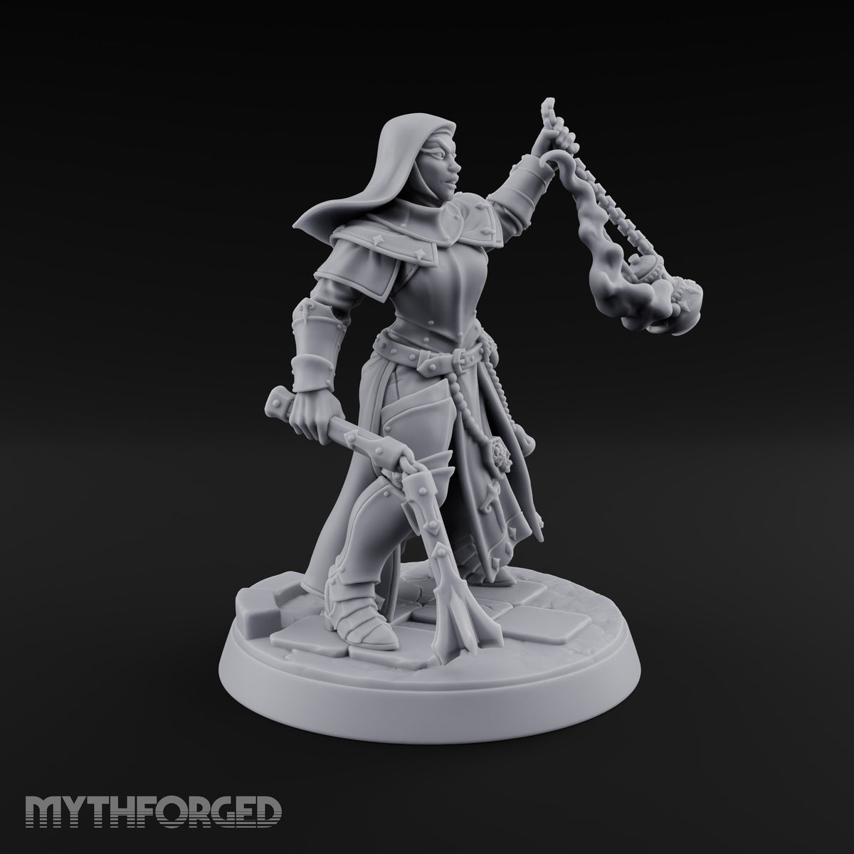 Pray Loud, Swing Louder Human Female Armoured Nuns — C · Hooded